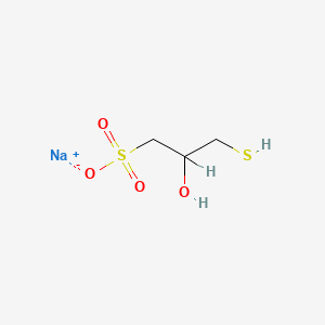 molecular formula C3H7NaO4S2 B1604218 Sodium 2-hydroxy-3-mercaptopropanesulphonate CAS No. 20055-98-5