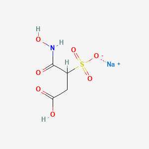 molecular formula C4H6NNaO7S B1604219 3-羧基-1-(羟氨基)-1-氧代丙烷-2-磺酸钠 CAS No. 1026417-71-9