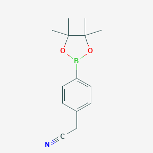 molecular formula C14H18BNO2 B160423 2-(4-(4,4,5,5-四甲基-1,3,2-二氧杂硼环-2-基)苯基)乙腈 CAS No. 138500-86-4