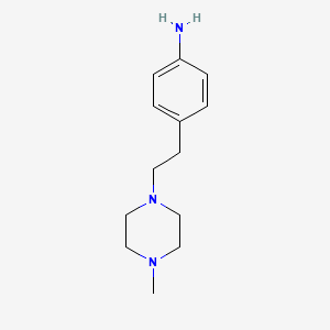 molecular formula C13H21N3 B1604256 4-[2-(4-甲基哌嗪-1-基)乙基]苯胺 CAS No. 262368-48-9