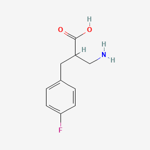 molecular formula C10H12FNO2 B1604258 2-Aminomethyl-3-(4-fluorophenyl)propionic acid CAS No. 910443-83-3