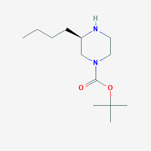 molecular formula C13H26N2O2 B1604272 (R)-1-Boc-3-butyl-piperazine CAS No. 928025-59-6