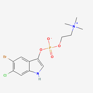 molecular formula C13H17BrClN2O4P B1604273 5-Bromo-6-chloro-3-indoxyl choline phosphate CAS No. 641571-93-9