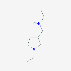molecular formula C9H20N2 B1604277 N-[(1-Ethylpyrrolidin-3-YL)methyl]ethanamine CAS No. 959239-18-0