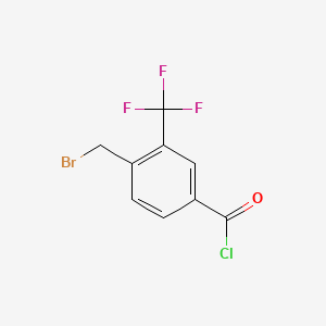 molecular formula C9H5BrClF3O B1604278 4-(Bromomethyl)-3-(trifluoromethyl)benzoyl chloride CAS No. 948553-14-8