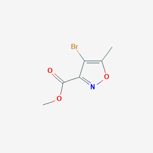 molecular formula C6H6BrNO3 B1604279 Methyl 4-bromo-5-methylisoxazole-3-carboxylate CAS No. 850832-54-1