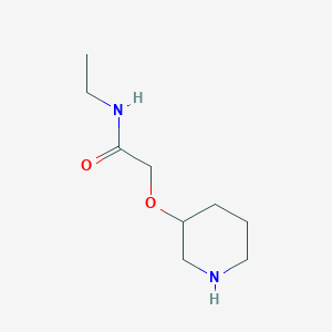 molecular formula C9H18N2O2 B1604283 N-ethyl-2-(piperidin-3-yloxy)acetamide CAS No. 902836-75-3