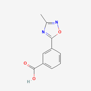 molecular formula C10H8N2O3 B1604285 3-(3-甲基-1,2,4-噁二唑-5-基)苯甲酸 CAS No. 915707-45-8