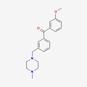 molecular formula C20H24N2O2 B1604294 3-甲氧基-3'-(4-甲基哌嗪甲基)二苯甲酮 CAS No. 898788-38-0
