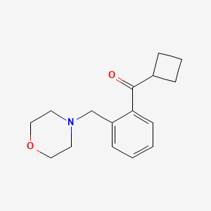 molecular formula C16H21NO2 B1604295 环丁基 2-(吗啉甲基)苯基酮 CAS No. 898751-33-2