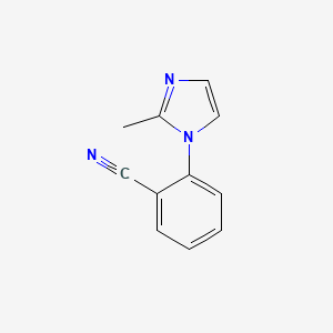 molecular formula C11H9N3 B1604308 2-(2-methyl-1H-imidazol-1-yl)benzonitrile CAS No. 892502-27-1