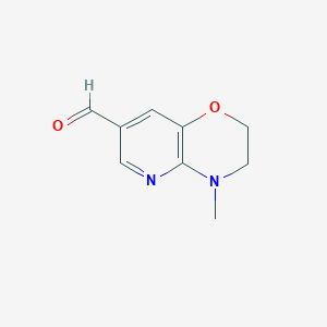 molecular formula C9H10N2O2 B1604309 4-Methyl-3,4-dihydro-2h-pyrido[3,2-b][1,4]oxazine-7-carbaldehyde CAS No. 921938-80-9