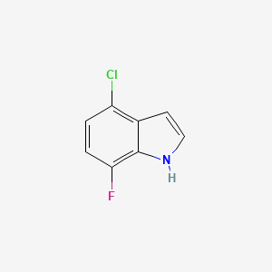 molecular formula C8H5ClFN B1604322 4-chloro-7-fluoro-1H-indole CAS No. 1000341-78-5