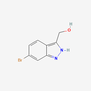 molecular formula C8H7BrN2O B1604324 (6-溴-1H-吲唑-3-基)甲醇 CAS No. 885518-29-6