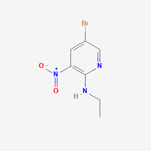 molecular formula C7H8BrN3O2 B1604326 5-溴-N-乙基-3-硝基吡啶-2-胺 CAS No. 26820-37-1
