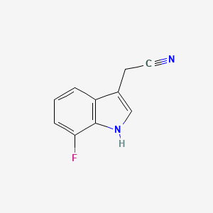 molecular formula C10H7FN2 B1604328 2-(7-Fluoro-1H-indol-3-yl)acetonitrile CAS No. 959236-14-7