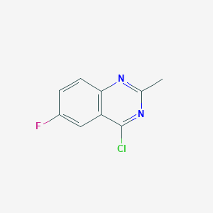 molecular formula C9H6ClFN2 B1604329 4-Chloro-6-fluoro-2-methylquinazoline CAS No. 1044768-44-6
