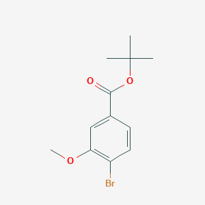 molecular formula C12H15BrO3 B1604339 叔丁基 4-溴-3-甲氧基苯甲酸酯 CAS No. 247186-51-2