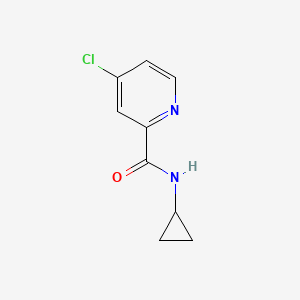 molecular formula C9H9ClN2O B1604342 N-环丙基-4-氯吡啶甲酰胺 CAS No. 1090815-16-9