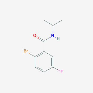 molecular formula C10H11BrFNO B1604348 2-溴-5-氟-N-异丙基苯甲酰胺 CAS No. 951884-14-3