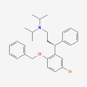 molecular formula C28H34BrNO B1604367 (R)-3-(2-(苄氧基)-5-溴苯基)-N,N-二异丙基-3-苯基丙烷-1-胺 CAS No. 950773-38-3