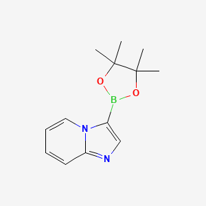 molecular formula C13H17BN2O2 B1604369 3-(4,4,5,5-テトラメチル-1,3,2-ジオキサボロラン-2-イル)イミダゾ[1,2-a]ピリジン CAS No. 942070-78-2