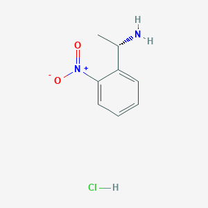 molecular formula C8H11ClN2O2 B1604374 (S)-1-(2-Nitrophenyl)ethanamine hydrochloride CAS No. 1113041-80-7