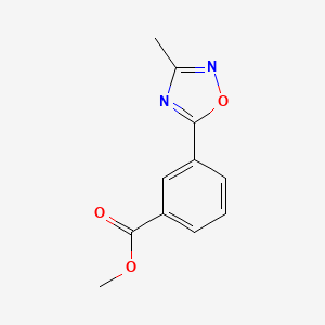 molecular formula C11H10N2O3 B1604381 3-(3-甲基-1,2,4-恶二唑-5-基)苯甲酸甲酯 CAS No. 921938-57-0