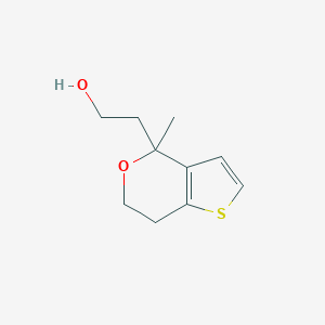 2-(4-Methyl-6,7-dihydro-4H-thieno[3,2-c]pyran-4-yl)ethanol