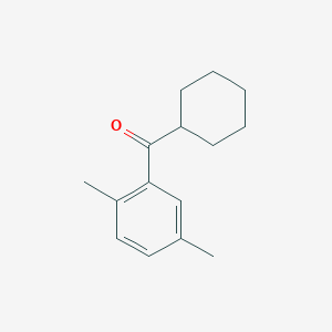 molecular formula C15H20O B1604385 环己基 2,5-二甲基苯甲酮 CAS No. 2890-24-6