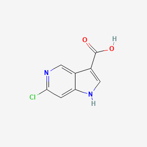 molecular formula C8H5ClN2O2 B1604398 6-Chloro-1H-pyrrolo[3,2-c]pyridine-3-carboxylic acid CAS No. 1000341-67-2