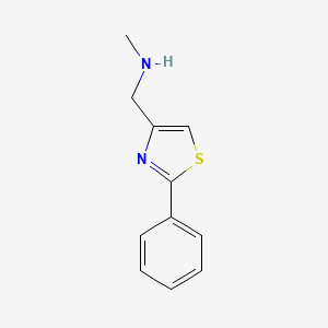 B1604420 N-Methyl-1-(2-phenyl-1,3-thiazol-4-YL)methanamine CAS No. 921101-66-8