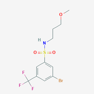 3-Bromo-N-(3-methoxypropyl)-5-(trifluoromethyl)benzenesulfonamide