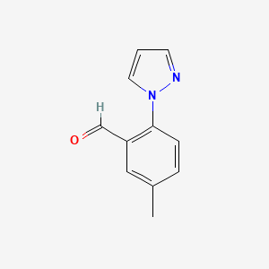 5-methyl-2-(1H-pyrazol-1-yl)benzaldehyde
