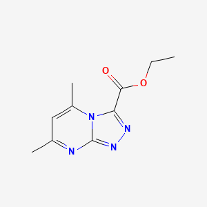 molecular formula C10H12N4O2 B1604438 Ethyl 5,7-dimethyl-[1,2,4]triazolo[4,3-a]pyrimidine-3-carboxylate CAS No. 1017789-08-0