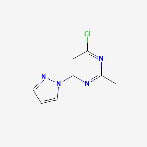 4-Chloro-2-methyl-6-(1H-pyrazol-1-yl)pyrimidine