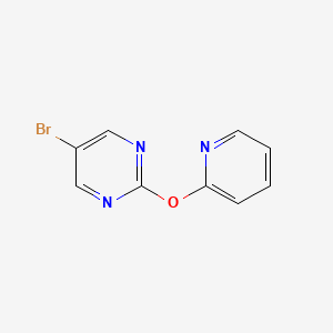 molecular formula C9H6BrN3O B1604446 5-Bromo-2-(pyridin-2-yloxy)-pyrimidine CAS No. 1017789-05-7
