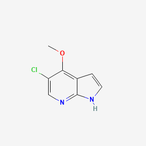 molecular formula C8H7ClN2O B1604448 5-氯-4-甲氧基-1H-吡咯并[2,3-b]吡啶 CAS No. 1020056-69-2