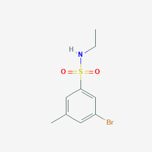 molecular formula C9H12BrNO2S B1604452 3-Bromo-N-ethyl-5-methylbenzenesulfonamide CAS No. 951885-52-2