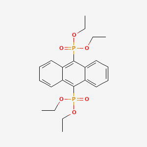 molecular formula C22H28O6P2 B1604459 Diethyl [10-(diethoxyphosphoryl)-anthracen-9-yl]phosphonate CAS No. 1017789-46-6