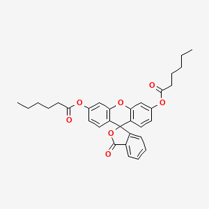 molecular formula C32H32O7 B1604469 Fluorescein dicaproate CAS No. 7364-90-1