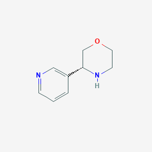 molecular formula C9H12N2O B1604478 (R)-3-(Pyridin-3-yl)morpholine CAS No. 1213691-34-9
