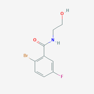 molecular formula C9H9BrFNO2 B1604483 2-Bromo-5-fluoro-N-(2-hydroxyethyl)benzamide CAS No. 951884-16-5