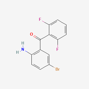 molecular formula C13H8BrF2NO B1604486 (2-Amino-5-bromophenyl)(2,6-difluorophenyl)methanone CAS No. 660450-79-3