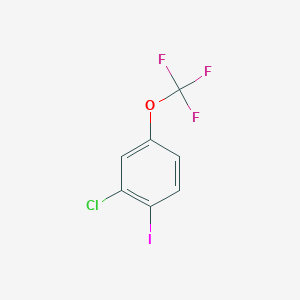 molecular formula C7H3ClF3IO B1604489 2-Chloro-1-iodo-4-(trifluoromethoxy)benzene CAS No. 345226-19-9
