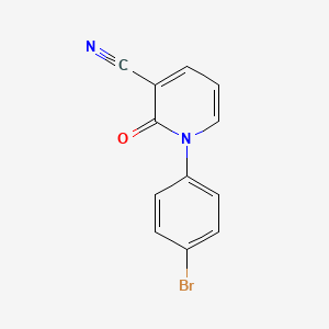 molecular formula C12H7BrN2O B1604490 1-(4-Bromophenyl)-2-oxo-1,2-dihydropyridine-3-carbonitrile CAS No. 929000-84-0
