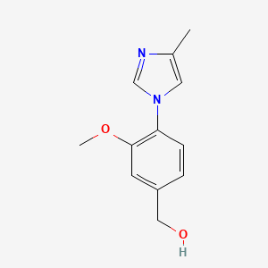 molecular formula C12H14N2O2 B1604492 (3-Methoxy-4-(4-methyl-1H-imidazol-1-YL)phenyl)methanol CAS No. 1017789-63-7