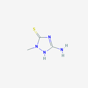 molecular formula C3H6N4S B1604494 3-Amino-1-methyl-1H-1,2,4-triazole-5-thiol CAS No. 37634-01-8
