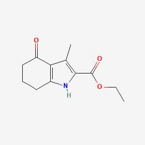 molecular formula C12H15NO3 B1604553 3-甲基-4-氧代-4,5,6,7-四氢-1H-吲哚-2-羧酸乙酯 CAS No. 7272-58-4