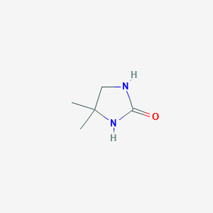 molecular formula C5H10N2O B1604564 4,4-二甲基咪唑烷-2-酮 CAS No. 24572-33-6